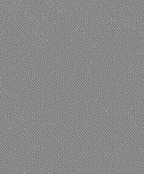 M59419 Papier Peint Vinyle Expansé sur Intissé Géo Gris/Argent