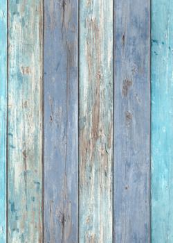10200-08 Vinyle Grainé sur Intissé Bois Bleu Vert