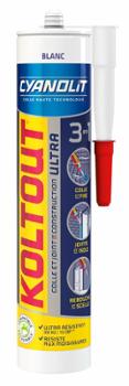 Colle et Joint de Construction Ultra Blanc Cartouche 290ml