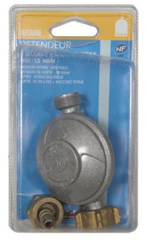 Détendeur Sécurité Butane NF Avec Tétine en Blister
