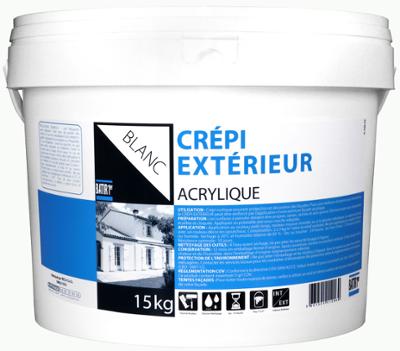 Crépi Acrylique Extérieur Blanc 15kg