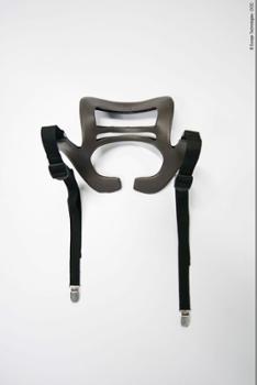Exosquelette d'appui tête Skelex IP 11 pour soutien cervical, protection et réduction de la fatigue au travail.