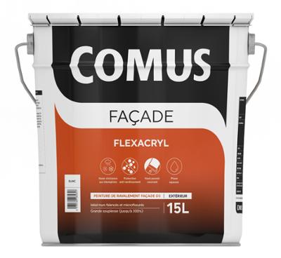 Peinture façade Flexacryl blanche 15L finition semi épais D3