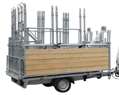 Remorque Simple Essieu SE.02 + Conteneur Amovible Vide