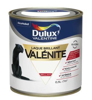 Laque Valénite Brillant glycéro 0.5L pour peinture intérieure