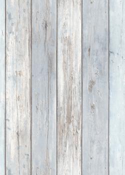 10200-10 Papier Peint Vinyle Grainé sur Intissé Bois Bleu Clair