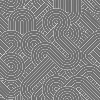 M61639 Papier Peint Expansé sur Intissé Géo Spirale Gris Foncé