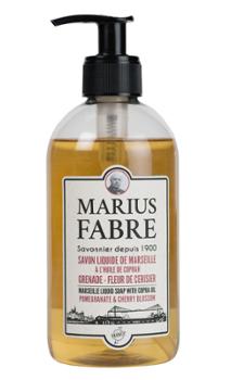 Savon Liquide de Marseille  Flacon Pompe 400 ml Senteur Grenade Fleur de Cerisier