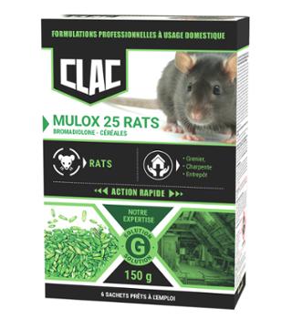 Clac Raticide Grains de Blé Spécial Rats Boîte de 150gr TP14