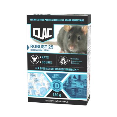 Clac Raticide pâte Espèces Résistantes Rat et Souris boîte de 150g TP14