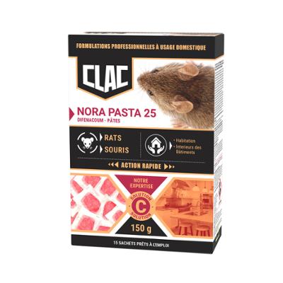 Clac Raticide Polyvalent en pâte Rat et Souris boîte de 150gr TP14