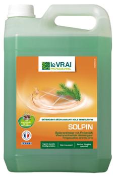 Bidon de nettoyant concentré Solpin Pin des Landes 5L pour sols durs, au parfum frais de pin