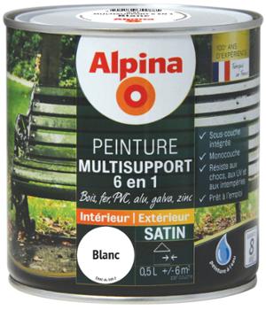 Peinture Acrylique Multisupport 6en1 Pot 0.5L