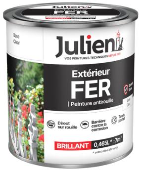 Peinture Extérieur Fer Antirouille Base Clear pour métaux en pot, protection longue durée.
