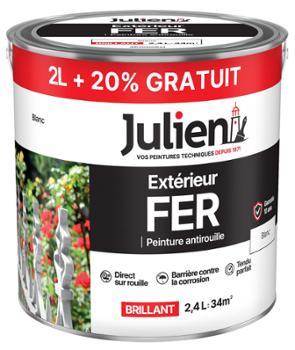 Peinture Extérieur Fer Antirouille 2L+20%GRATUIT