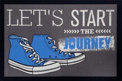 Tapis Entry Sneaker Journey Grey 40 x 60 cm
