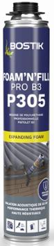 Mousse Polyuréthane PU P305 FOAM’N’FILL PRO B3 750 ml