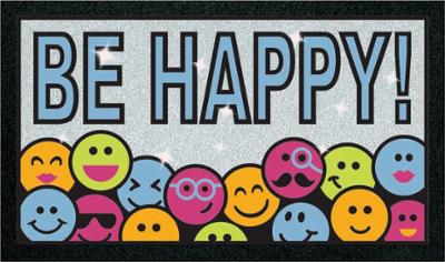 Tapis Format Emiticons à Paillettes 40 x 68 cm