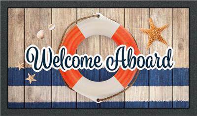 Tapis Format Print Welcom Aboard 40 x 68 cm