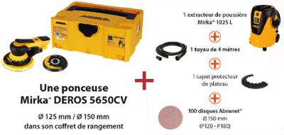 Pack Ponceuse Orbitale Deros 1025 Protecteur