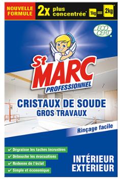 Cristaux de Soude Professionnel 1 kg Formule Concentrée, nettoyant multi-usages et dégraissant puissant