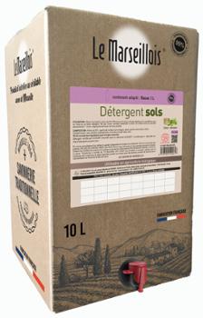 Détergent Sols au Savon de Marseille Ecocert Bib 10L