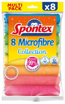 Lavettes Microfibres Collection Multi Usages Pack x8