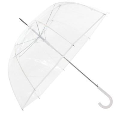 Parapluie Transparent Cloche Liseré Noir ou Blanc