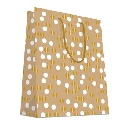 Sac Kraft imprimé Pois x20