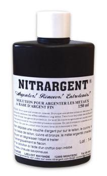 Nitrargent Pour Argenter les Métaux Flacon 150 ml