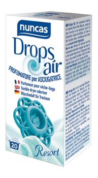 Diffuseur de parfum Drops Air Resort pour sèche-linge, pour un linge frais et délicatement parfumé après chaque cycle.