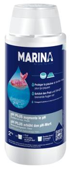 Poudre PH Plus 2 kg pour l'entretien des piscines, augmentant le pH de l'eau