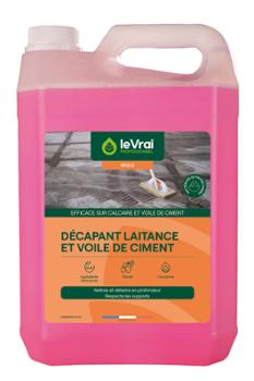 Bidon de décapant puissant pour laitance et voile de ciment 5L pour le nettoyage des sols