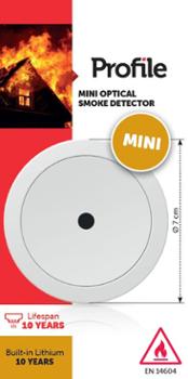 Mini Détecteur de Fumée Optique 10A 9V
