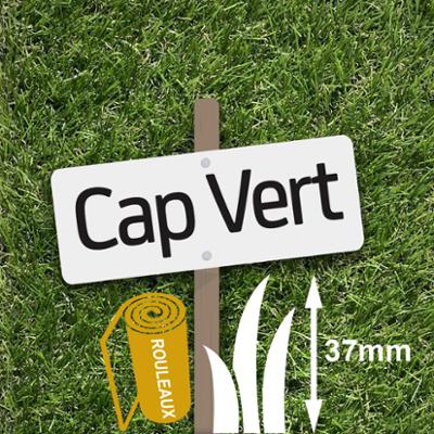 Gazon Synthétique 37 mm Cap Vert Rouleau de 25 ml