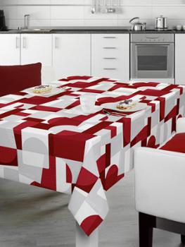 Toile cirée Déco Nuance Rouge 140 cm x 20 m, facile d'entretien