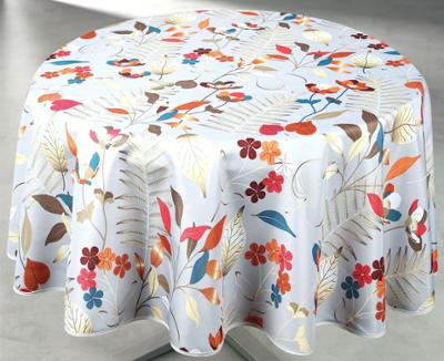 Nappe Polyester Ronde Ø160 cm Oxana Beige sur Cintre