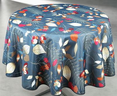 Nappe Polyester Ronde Ø160 cm Oxana Gris sur Cintre