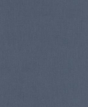 3410 - Papier Peint Vinyle Expansé sur Intissé Uni Relief Bleu Fonce