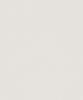 Papier peint vinyle expansé sur intissé uni Voluto blanc, à la texture délicate