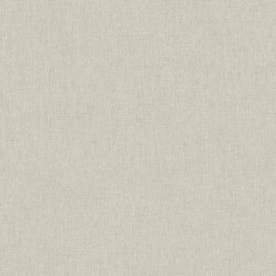 Papier peint Vinyle sur Intissé texture lin unie gris beige foncé pour un intérieur contemporain et chaleureux.