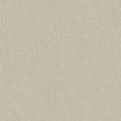 Papier peint vinyle sur intissé uni beige foncé, texture effet lin, référence 3365
