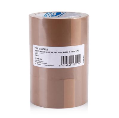 Ruban Adhésif d'Emballage Havane Standard 50 mm x 66 m Lot 3 Rouleaux