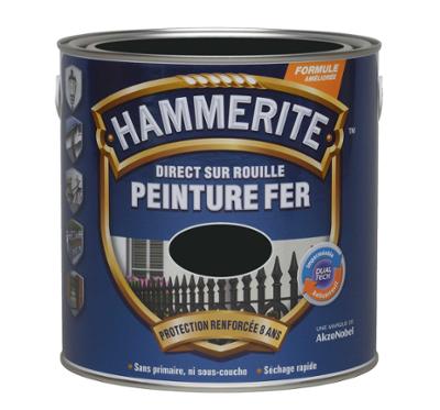 Peinture fer - direct sur rouille - satin noir 0.25L