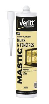 Mastic Acrylique Murs et Fenêtres 280 ml