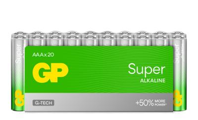 GP Super Alcalines Piles AAA/LR03 Pack de 20