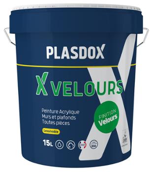 Peinture intérieure X Velours Blanc 15 litres finition velours pour murs et plafonds