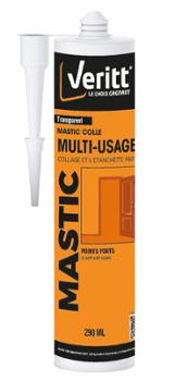 Mastic Colle Multi-Usage Veritt Transparent 290 ml