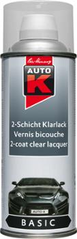 Vernis de finition bicouche aérosol 400 ml pour carrosserie automobile, pour un fini brillant et protecteur