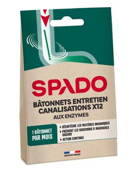 Bâtonnets d'entretien canalisations aux enzymes, lot de 12 pour désobstruer et prévenir les bouchons